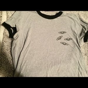 Alien crop top in grey